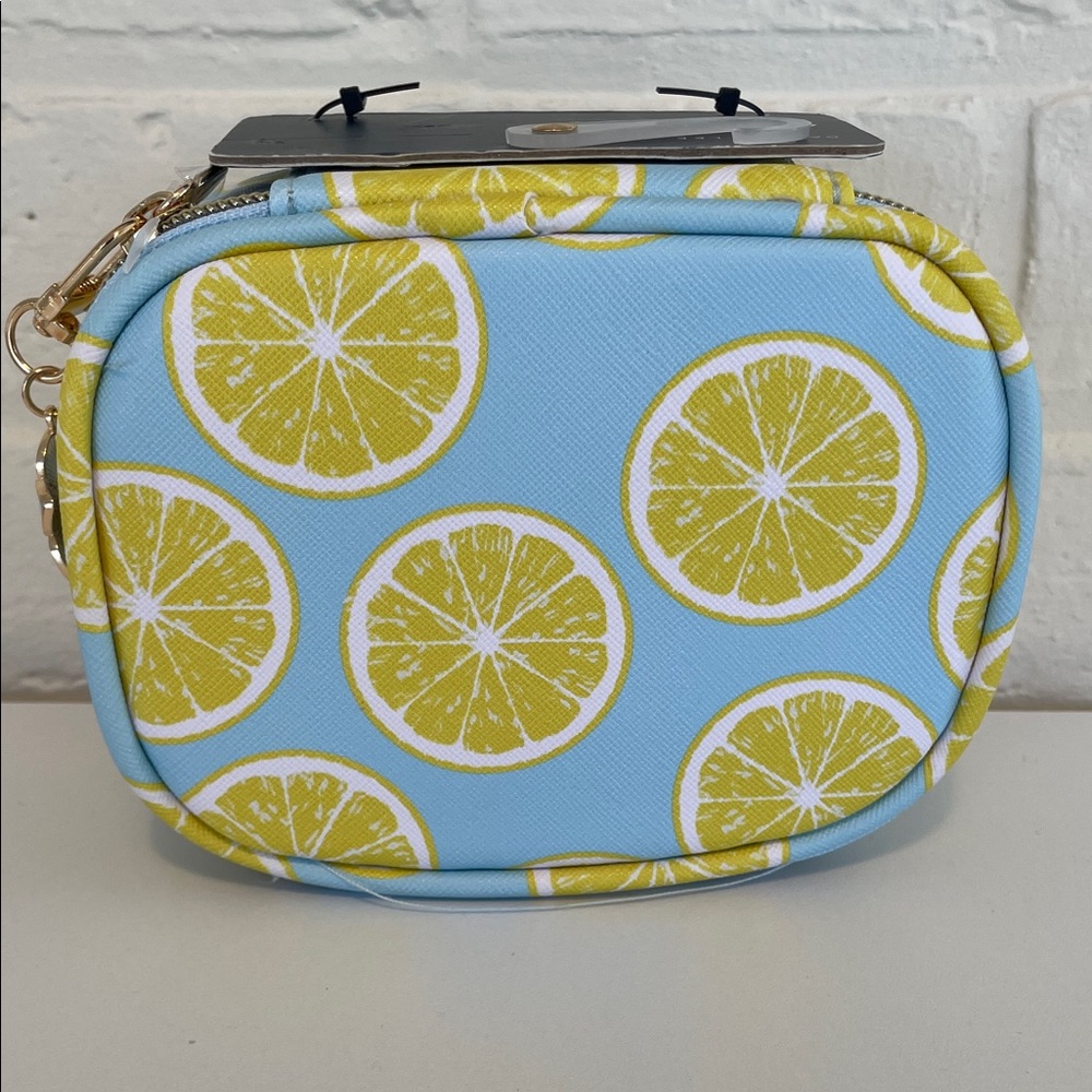 NWT Dabney Lee Lemon Slice Zip Around Pouch